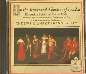 ELIZABETHAN BALLADS AND THEATRE MUSIC - Musicians Of Swanne Alley CD Virgin - Picture 1 of 2