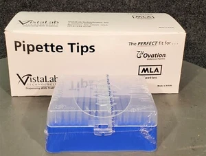 VISTALAB VISTARAK 250µL NON-STERILE PIPETTE TIPS - CAT NO. 4060-2004 PACK OF 960 - Picture 1 of 3