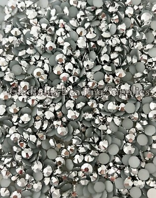 Серебряные стразы, плоская поверхность NonHotfix, блестящий Diy, граненые стразы, - Изображение 1 из 3