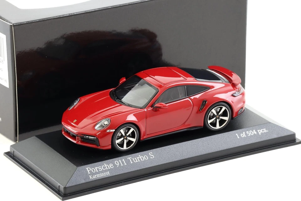 1/43 Minichamps Porsche 911 Turbo S De 2020 En Rouge 410 069475 BK124
