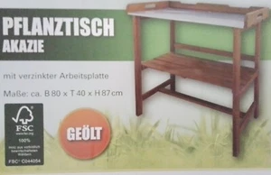 Unbenutzter Original Verpackter Pflanztisch Akazienholz + geölt - Bild 1 von 2