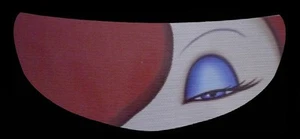 SKULLSKINS MOTORCYCLE HELMET VISOR SHIELD STICKER - JESSICA RABBIT - Bild 1 von 1