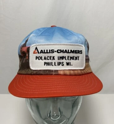 Parche vintage 1978 Allis Chalmers sombrero Polacek implemento Phillips Wisconsin Foto 1 de 4