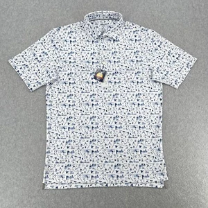 Johnnie-O Shirt Herren Small All Over Print Golf Performance Stretch Polo Neu mit Etikett - Bild 1 von 8
