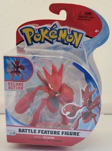 POKEMON BATTLE FEATURE ACTION FIGURE SCIZOR S4 DELUXE ACTION NEW - Picture 1 of 6