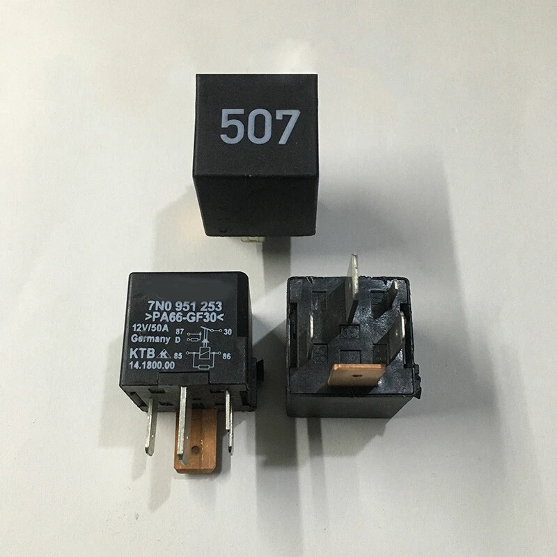 GENUINE 7N0951253 Power Relay 12VDC 50A 5Pins - Image 1 of 1