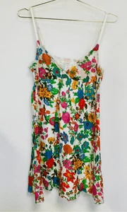 Derek Heart Womens Multi-Color Floral V-Neck Sleeveless Sundress Size Medium - Picture 1 of 9