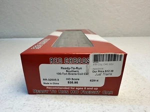 HO RED CABOOSE RR-32505-3 100 TON EVANS COIL CAR SOUTHERN 62914 - Picture 1 of 9