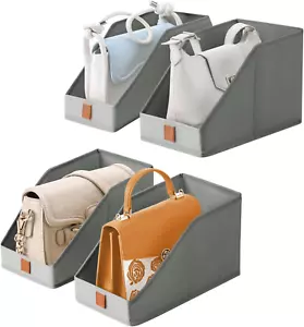 Closet Organizers for Purses and Bag Storage, Small Storage Bins Foldable, Stora - Picture 1 of 12