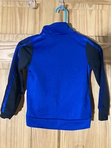 Boys Size 5 Adidas Blue & Black Track Jacket - Picture 1 of 4