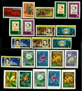 1964 Vietnam, MNH Year set, Perf. + Imperf. = 74 stamps + 1 s/s, CV=$300 - Picture 1 of 6