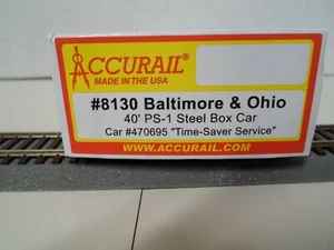 Accurail #8130A - B&O 40ft steel boxcar Time-Saver Service - Picture 1 of 4