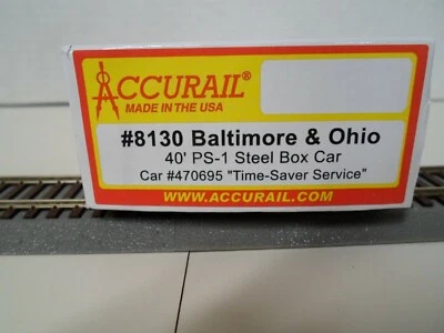 Accurail #8130A - B&O 40ft steel boxcar Time-Saver Service - Image 1 of 4