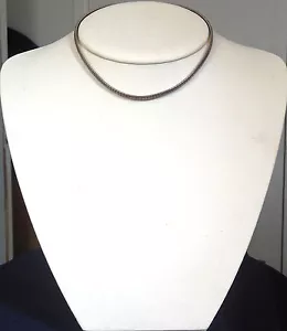DESIGNER STERLING MANUFACTURED Vintage FLEX COLLAR NECKLACE Estate @ $1/Gram - Picture 1 of 3