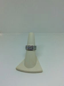 Anillo Mujer Lustro Stella Premium Circonita cúbica Multi Fila Plata Esterlina 6 Accesorios Joyería - Imagen 1 de 7
