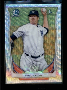 FRED LEWIS 2014 BOWMAN CHROME #BCP65 PROSPECT SILVER WAVE REFRACTOR 01/25 ST037 - Picture 1 of 1