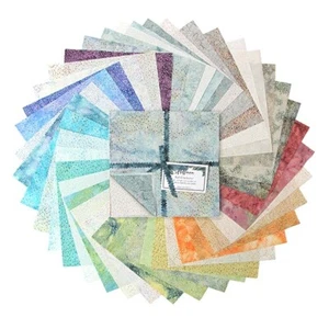 Bali Crackers By Hoffman Fabrics - Breeze 10" Squares #885BC-492 - Picture 1 of 1