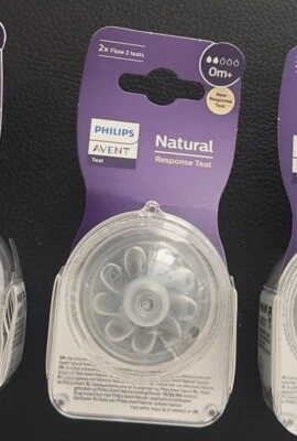Philips Avent Natural Response Sauger – 2x Sauger für Babyflaschen SIZE 2 - Bild 1 von 2