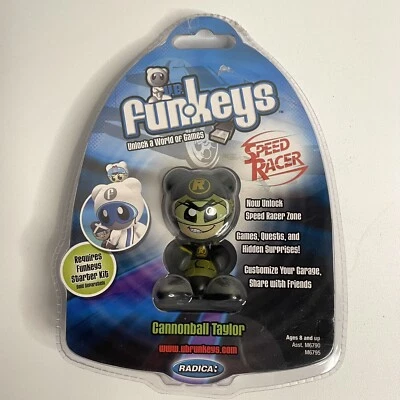 Vintage 2007 Mattel Radica UB Funkeys Cannonball Taylor Speed Racer Figure NEW - Image 1 of 4
