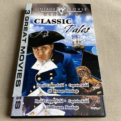 David Copperfield, Captain Kidd, Of Human Bondage (DVD 3-Film Set) Classic Tales - Image 1 of 4