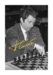 Boris Spassky 1 Russian Chess Grandmaster A4 reproduction poster choice of frame - Picture 1 of 6