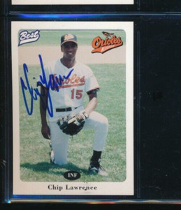 1996 Best #17 Chip Lawrence Bluefield Orioles Signed Autograph (BD69) SWSW6