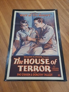 House Of Terror Chapter 4 1928 Original Movie Poster 27x41 1-Sheet - Picture 1 of 16