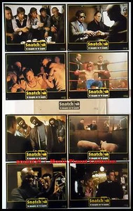 SNATCH - Pitt,Del Toro,Statham,Ritchie - JEU 8 PHOTOS / 8 FRENCH LOBBY CARDS - Picture 1 of 1