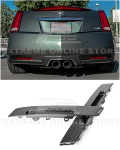Cubierta de inserto de parachoques trasero de fibra de carbono de fábrica para Cadillac CTS-V cupé GM 09-15 - Imagen 1 de 12