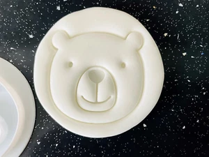 Bear Head Embosser Stamp Fondant Icing Cupcake Cake Cookie Cutter - Picture 1 of 2