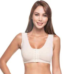 Post Surgery Bra Fajas Colombianas Brassier Post Surgical Back Cross - Picture 1 of 8
