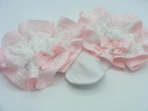 sissy adult baby pink/white spot socks fancydress kawaii cosplay mens ladies - Picture 1 of 5