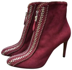 Stivaletti Alaïa in pelle scamosciata con borchie (taglia: 40,5) - NUOVI - vendita al dettaglio $'1.095 - Foto 1 di 11