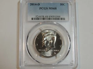 2014 D Kennedy Half Dollar 50c PCGS MS68 - Picture 1 of 2