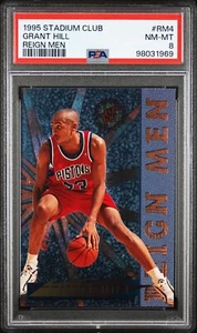 Stadium Club Reign Men 1995 #4 Grant Hill PSA 8 (pop 2, 2🔺) - Imagen 1 de 2