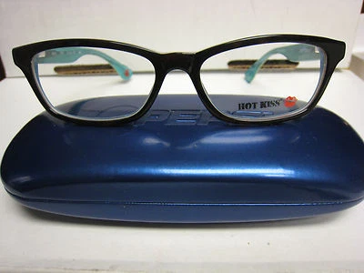 HOT KISS EYEGLASS FRAMES Style HK12 in TOR/GRN 51-15-135 with Generic case