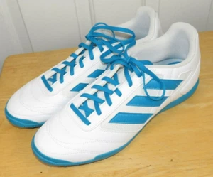 adidas Super Sala 2 Men's Indoor Soccer Shoes White/Bold Aqua GZ2560 Size 13 - Picture 1 of 7