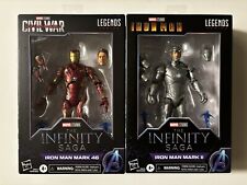 Marvel Legends Infinity Saga Civil War IRON MAN MARK 46 & MARK II  Figures New
