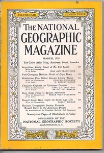 national geographic-MAR 1958-ARGENTINA:YOUNG GIANT OF THE FAR SOUTH. - Foto 1 di 3