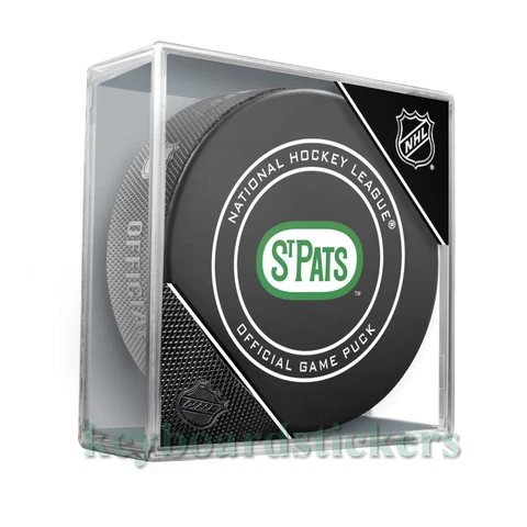Toronto Maple Leafs ST. Pats Official NHL Hockey Game Puck w/Cube - NEW Cover