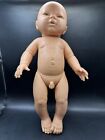 Vintage Berjusa  14” Lifelike  Baby Boy Doll Anatomically Correct Eyes Close