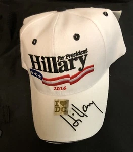 HILLARY 2016 CLINTON HAT RED WHITE BLUE  Signature DEMOCRAT PRES BILL USA New - Picture 1 of 14