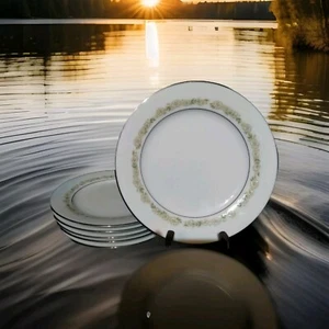 6 Noritake Fine China Trilby 6908 Salat/Lunch Teller fast neuwertig 8,25"D - Bild 1 von 6