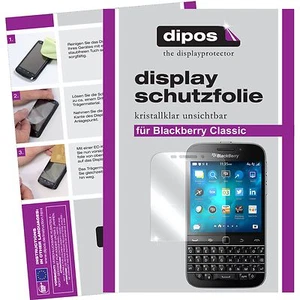 2x dipos Pantalla para Blackberry Classic Protector de protectores transparente - Imagen 1 de 4