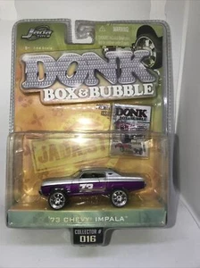 JADA TOYS - DONKS BOX BUBBLE - 1973 CHEVROLET IMPALA HARDTOP DONK - 1/64 DIECAST - Picture 1 of 2