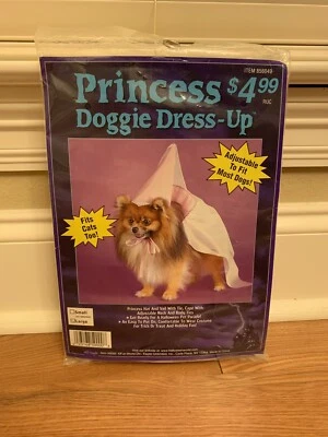 NUEVO- Disfraz de Princesa Rosa Perro Halloween Talla Grande Perros/Gatos Foto 1 de 4