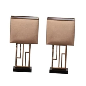 Designer Table lamp, Decorative Metal Table Lamp with Modern Set of 2 Gold - Picture 1 of 7