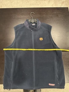 Vineyard Vines Fleece Weste Gr. XL Auburn Tigers AU Herren Navy Blau - Bild 1 von 8
