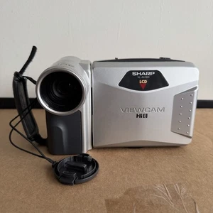Sharp Viewcam VL-AH160u Hi-8 Camcorder Camera 8mm No Battery Tested Manual Cable - Picture 1 of 15