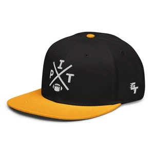 Pittsburgh Football Retro PIT Cross Snapback Hat Baseball Cap - Picture 1 of 11
